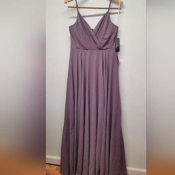Lulu's maxi dusty purple dress size Large New with tags - Picture 3 of 4